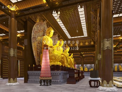 滁州寺庙大雄宝殿装修设计施工