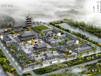 滁州寺庙建筑总体规划方案