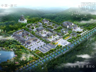 滁州藏峰寺总体规划布局图