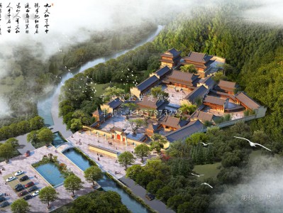 滁州资教寺总体建筑规划方案图