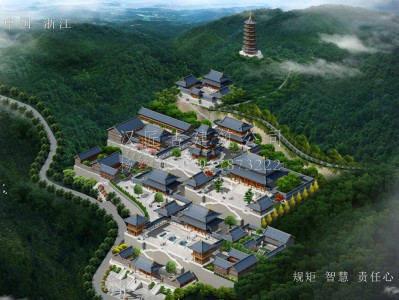 滁州龙王寺古建规划设计布局图