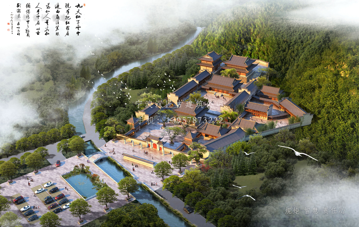 滁州资教寺总体建筑规划方案图