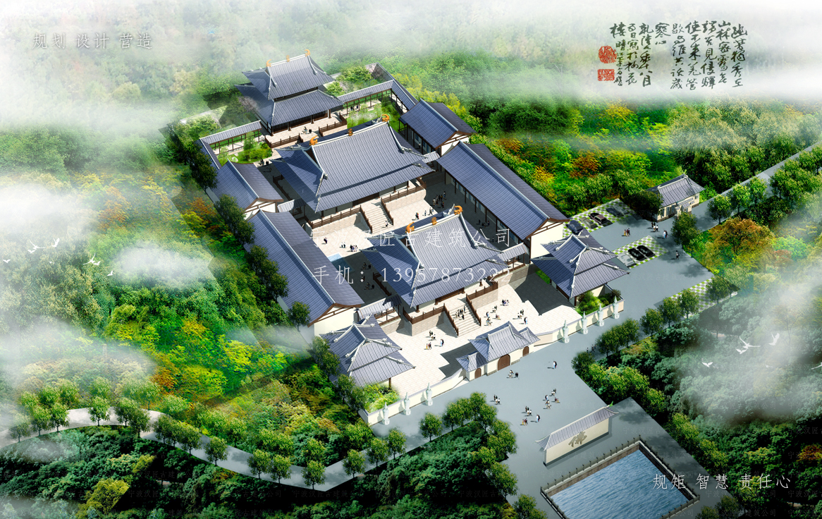 滁州依云寺建筑规划设计图